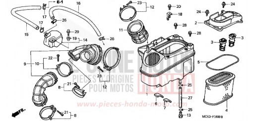 AIR CLEANER VT1100C2Y de 2000